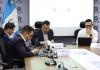 Los integrantes de la comisión de Economía discuten enmiendas a la ley del sistema portuario. Foto: Congreso de la República