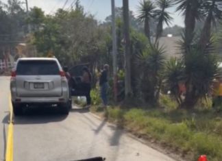 Concejal de Chinautla y su esposo salen ilesos tras sufrir ataque armado La concejal de Chinautla y su esposa fueron atacados a balazos cuando se movilizaban en su vehículo y se dirigían a una reunión a la municipalidad. Foto La Hora: viajeros en ruta /FB