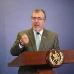 Archivo del presidente Bernardo Arévalo durante conferencia de prensa. Foto La Hora: José Orozco