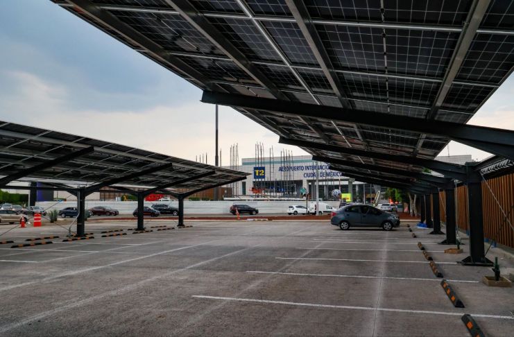 El Aeropuerto Internacional de la Ciudad de México inauguró un nuevo estacionamiento en la glorieta vehicular externa de la Terminal.