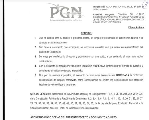 La PGN pidi&oacute; que se otorgue el amparo que anula la votaci&oacute;n de rector. Foto La Hora: Cortes&iacute;a