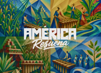 "América Resuena", el nuevo EP de Malacates Trébol Shop que fusiona ritmos latinos con la marimba. Foto: Malacates Trébol Shop.