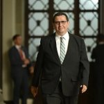 Desde tempranas horas, el nuevo fiscal general, Gabriel García Luna, se dirigió a los guatemaltecos a pocos instantes de tomar posesión del cargo. Foto La Hora: Gobierno de Guatemala