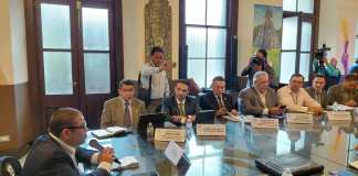 El interventor de Fegua, Miguel Ángel Díaz, menciona acuerdos con el Registro de Información Catrastral y con el Banco Mundial. Foto: La Hora