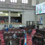 Luis Contreras, presidente del Congreso de la República, pide no juzgar mal a los diputados por el atraso de la aprobaciíon de la ley contra lavado de dinero. Foto: La Hora