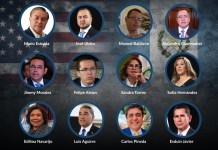 Con una enorme lista de actores políticos y partidos salpicados por señalamientos de narcotráfico, el nuevo acuerdo con EE. UU. genera expectativas. Arte: La Hora/Roberto Altán.