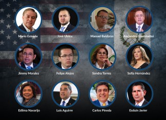 Acuerdo con EE. UU. pone presión sobre la narcopolítica guatemalteca Con una enorme lista de actores políticos y partidos salpicados por señalamientos de narcotráfico, el nuevo acuerdo con EE. UU. genera expectativas. Arte: La Hora/Roberto Altán.