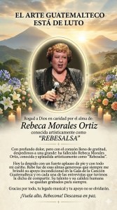 Familiares y amigos se despidieron de la artista conocida como Rebesalsa. 