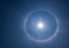 Fenómeno conocido como anillo de color o halo sol .