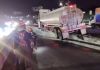 En el ingreso al viaducto que conecta a Villa Linda, Villa Nueva, se ha interrumpido por la colisión de un tráiler en el sector. Foto La Hora: captura de pantalla PMT de Villa Nueva
