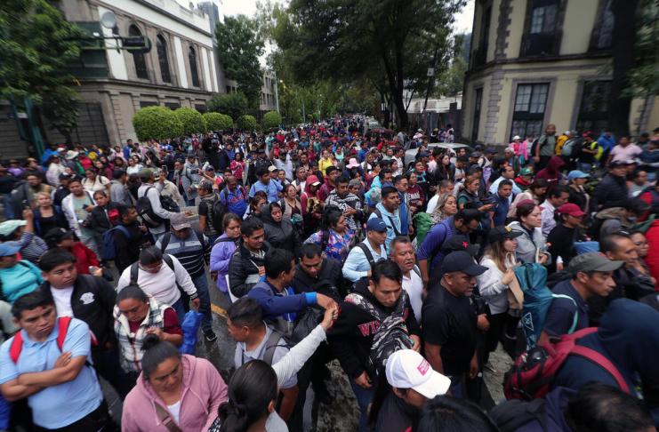 Blindado el Aeropuerto de Ciudad de México, ante protestas de maestros a horas del Mundial Blindado el Aeropuerto de Ciudad de México ante protestas de maestros a horas del Mundial