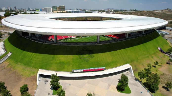 Estadio de Guadalajara, una de las sedes del Mundial 2026. Foto: EFE/ Francisco Guasco.
