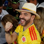 El candidato a la presidencia de Colombia Abelardo de la Espriella reacciona en Barranquilla (Colombia). Foto La Hora: EFE