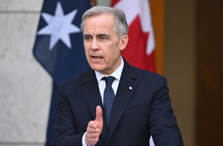 Fotografía de archivo en la que se captó al primer ministro de Canadá, Mark Carney, en Camberra (Australia). Foto La Hora: EFE