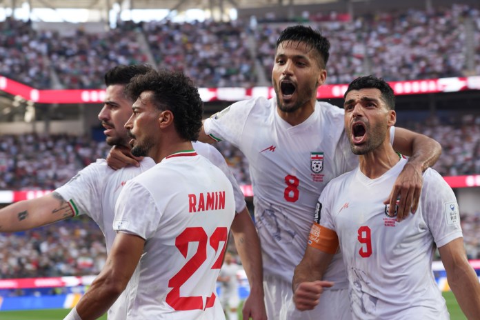 Jugadores de la selección de Irán celebran un gol durante un partido del grupo G del Mundial de la FIFA 2026. Foto La Hora: EFE/ Omar Alonso
