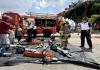 Bomberos Voluntarios exhiben equipos y especialidades por su 75 aniversario Bomberos Voluntario hacen exhibición de sus equipos de trabajo como parte de los actos conmemorativos por su 75 aniversario.