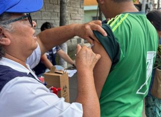 Archivo de jornada de vacunación contra el sarampión en la ciudad de Guatemala. Foto La Hora: MSPAS