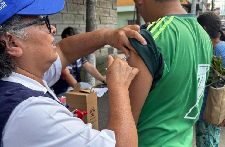 Archivo de jornada de vacunación contra el sarampión en la ciudad de Guatemala. Foto La Hora: MSPAS