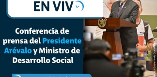 Retransmisión: Conferencia de prensa del Presidente Arévalo y Ministro de Desarrollo Social Gobierno ofrecerá conferencia de prensa en el que informará sobre el avance de los programas sociales en el que destaca el plan Mano a Mano.