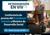Gobierno ofrecerá conferencia de prensa en el que informará sobre el avance de los programas sociales en el que destaca el plan Mano a Mano.