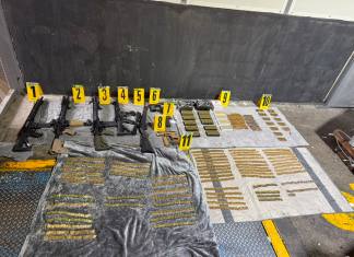 Decomisan arsenal oculto en un contenedor que llegó de Miami al puerto Santo Tomás de Castilla