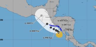 Tormenta Tropical Cristina: en estas zonas del país incrementarán las lluvias. Foto La Hora: Conred.