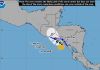 Tormenta Cristina se encuentra aproximadamente a 275 kilómetros de Jutiapa, Guatemala Tormenta Cristina se localiza aproximadamente a 275 kilómetros de Jutiapa, Guatemala. Foto La Hora: NOAA.