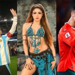 Personas están inscritas con el nombre de Shakira, Messi, Cristiano Ronaldo y Mbappé. Foto La Hora: RR.SS.