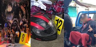 Armas, chalecos y un altar: Capturan a presuntos motosicarios en Villa Canales. Foto La Hora: PNC.