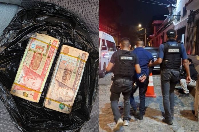 El hombre fue sorprendido durante el cobro del rescate. Foto La Hora: PNC.