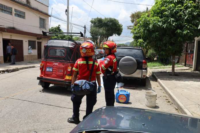 Ataque armado en zona 6 deja un fallecido. Foto La Hora: CBM.