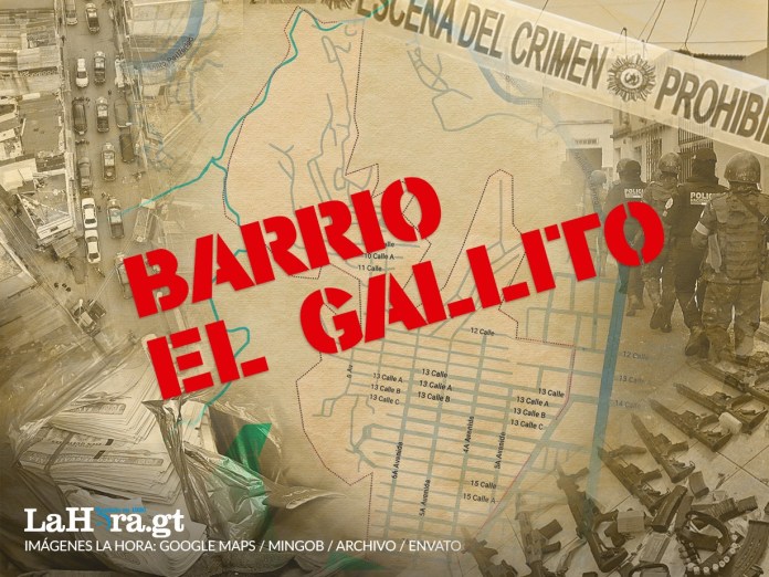 Mapa del barrio El Gallito por incursión policial. Arte La Hora: Alejandro Ramírez
