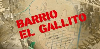 Mapa del barrio El Gallito por incursión policial. Arte La Hora: Alejandro Ramírez
