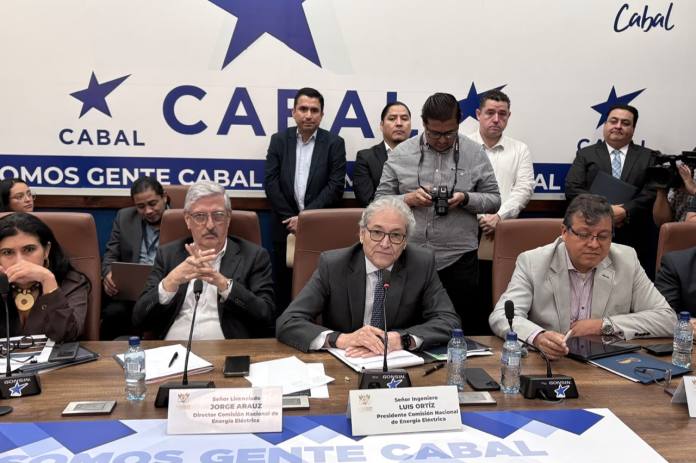 Directivos de la CNEE visitaron el Congreso de la República. Foto La Hora: José Orozco
