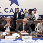 Directivos de la CNEE visitaron el Congreso de la República. Foto La Hora: José Orozco