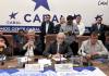 Directivos de CNEE explican en el Congreso estructura de tarifas y acciones a favor del consumidor Directivos de la CNEE visitaron el Congreso de la República. Foto La Hora: José Orozco