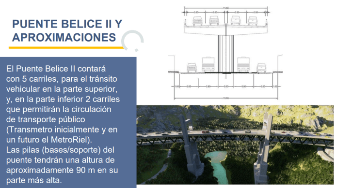 Dos pisos del puente Belice II