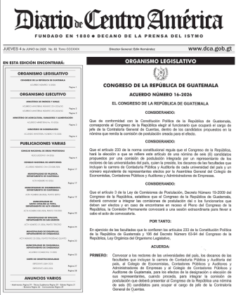 Acuerdo 16-2026