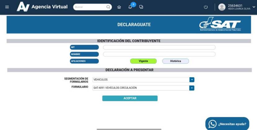 formulario sat