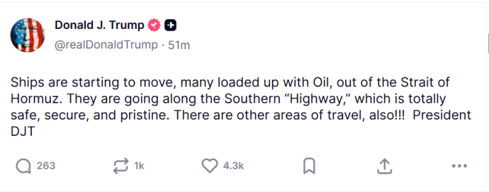Trump ormuz