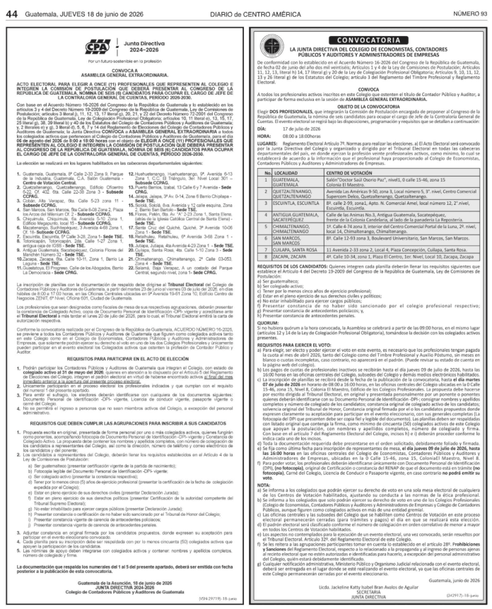 convocatorias