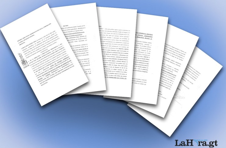 Documento enviado por Carlos Pineda Sosa a La Hora