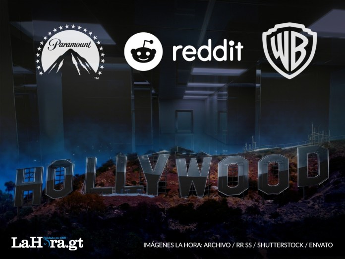 Cartel de Hollywood en representación de los posibles cambios en la industria del cine por compra de Warner y el éxito de Backrooms. Arte La Hora: Alejandro Ramírez