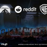 Cartel de Hollywood en representación de los posibles cambios en la industria del cine por compra de Warner y el éxito de Backrooms. Arte La Hora: Alejandro Ramírez