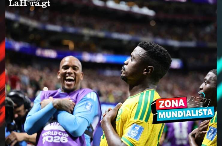 Varios jugadores de Sudáfrica, tras el gol del empate ante República Checa, celebraron imitando al portugués Cristiano Ronaldo.