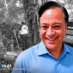 César Herrera, piloto de aplicación de viajes que desapareció mientras trabajaba. Arte la Hora: Alejandro Ramírez.