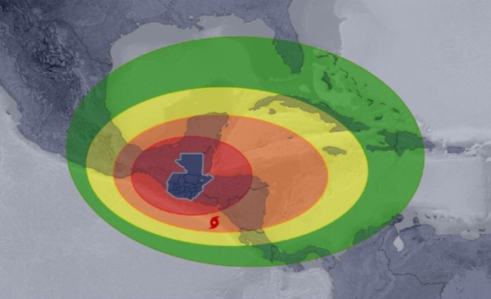 Insivumeh aclara que marejada ciclónica por tormenta Cristina no está asociada a la marea astronómica. Foto La Hora: Insivumeh.