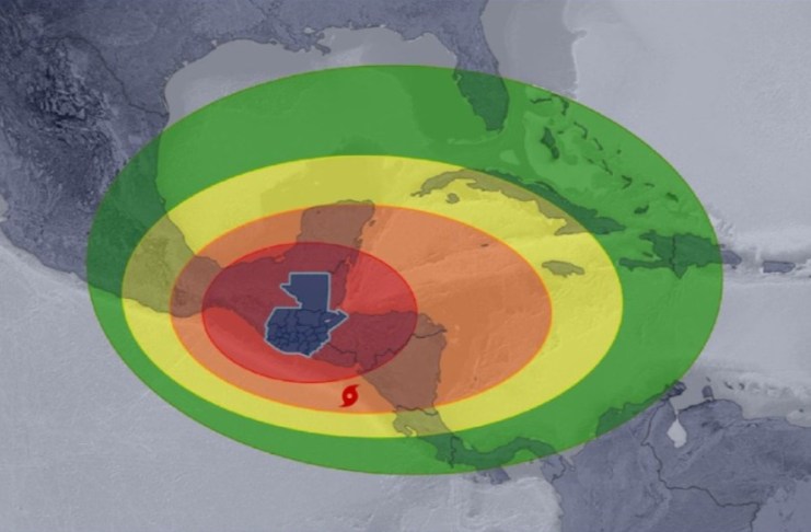 Insivumeh aclara que marejada ciclónica por tormenta Cristina no está asociada a la marea astronómica. Foto La Hora: Insivumeh.