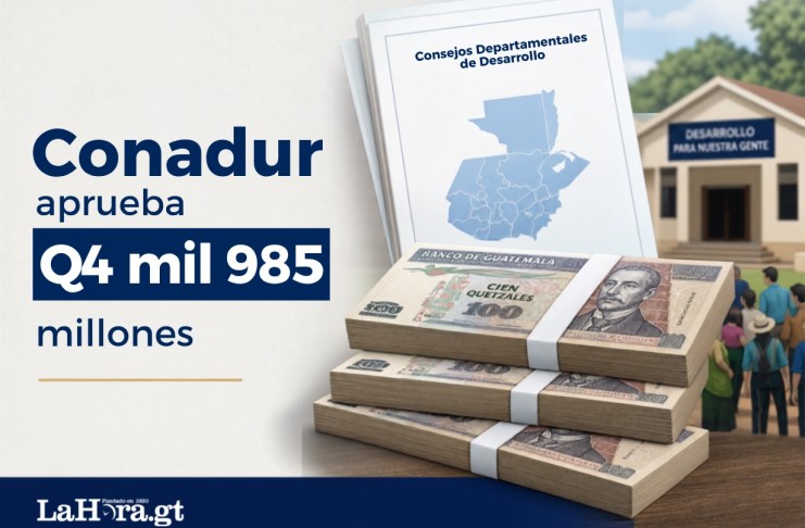 Conadur aprobó la distribución de Q4.9 mil millones para los Codedes. Arte La Hora: Roberto Altán.