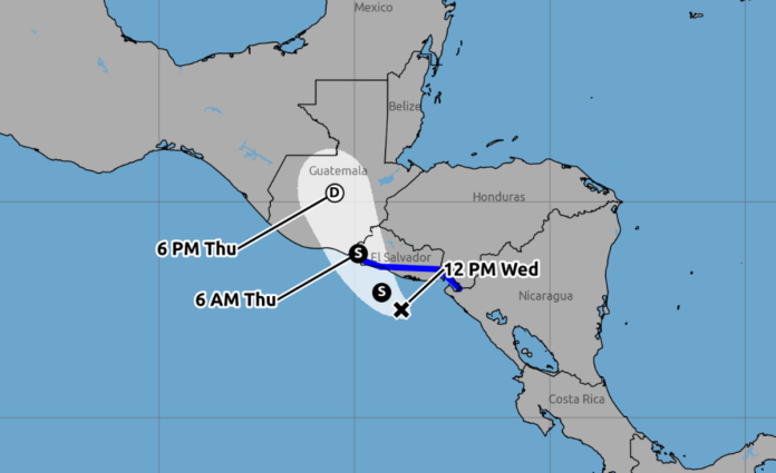 Cristina se degrada a depresión tropical, pero traerá abundantes lluvias a Guatemala